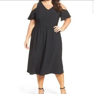 18W Sejour Cold Shoulder Dress